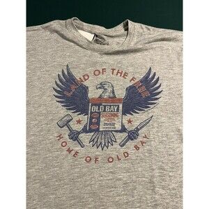 Maryland My Maryland Old Bay SS T-Shirt Tee XL Flag Eagle USA Patriotic Crabs